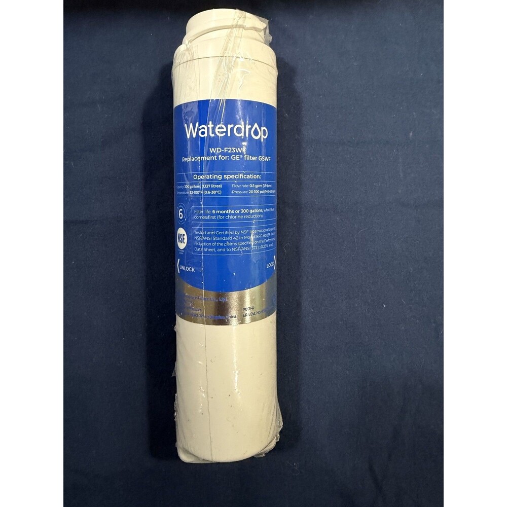 Waterdrop Filter WD-F23WF For GE GSWF NEW OPEN BOX